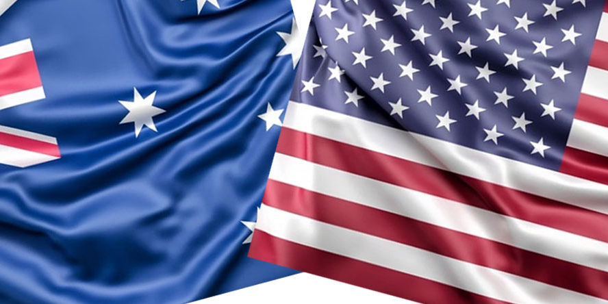 Australia-and-USA-flags Australia and USA flags